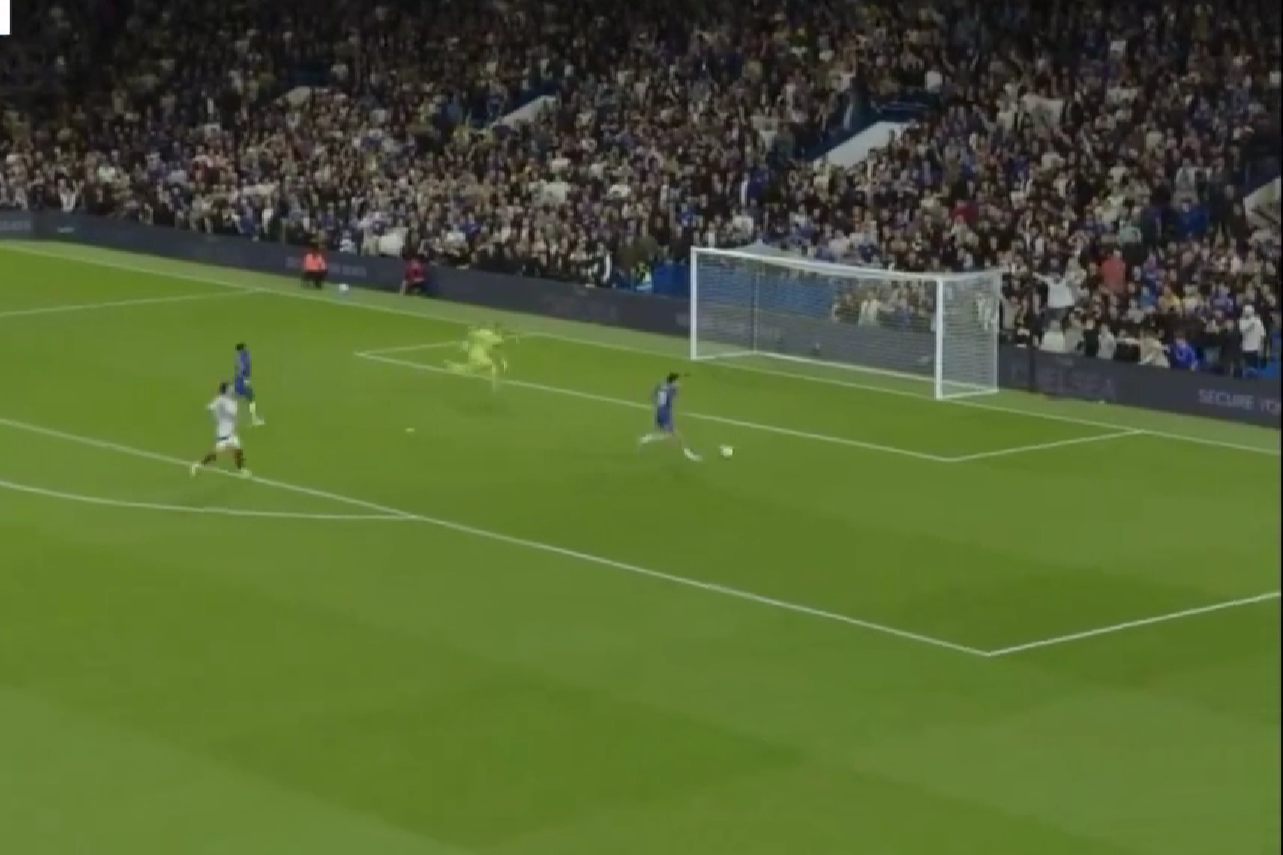 The Chelsea forward made an astonishing blunder