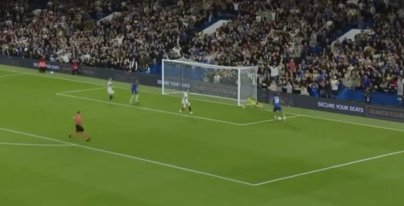 The Chelsea forward made an astonishing blunder
