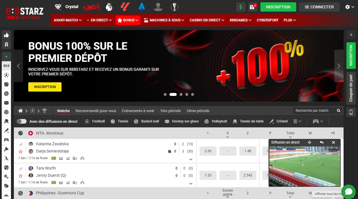 Site officiel de 888starz