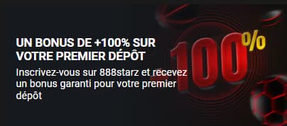 Un bonus de +100% sur votre premier dépôt