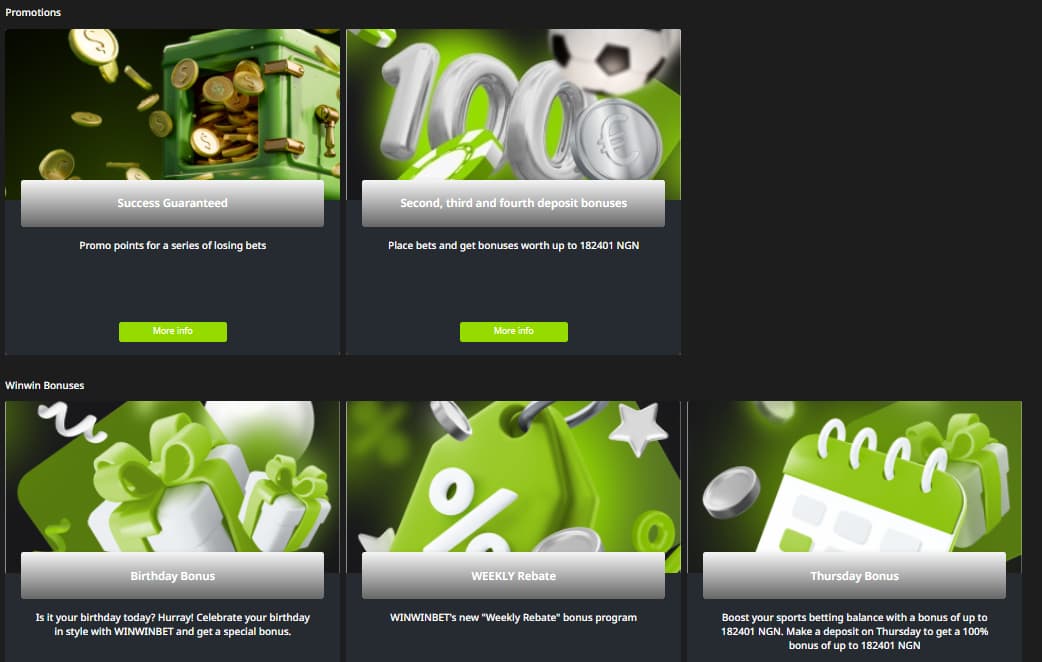 All bookmaker bonuses