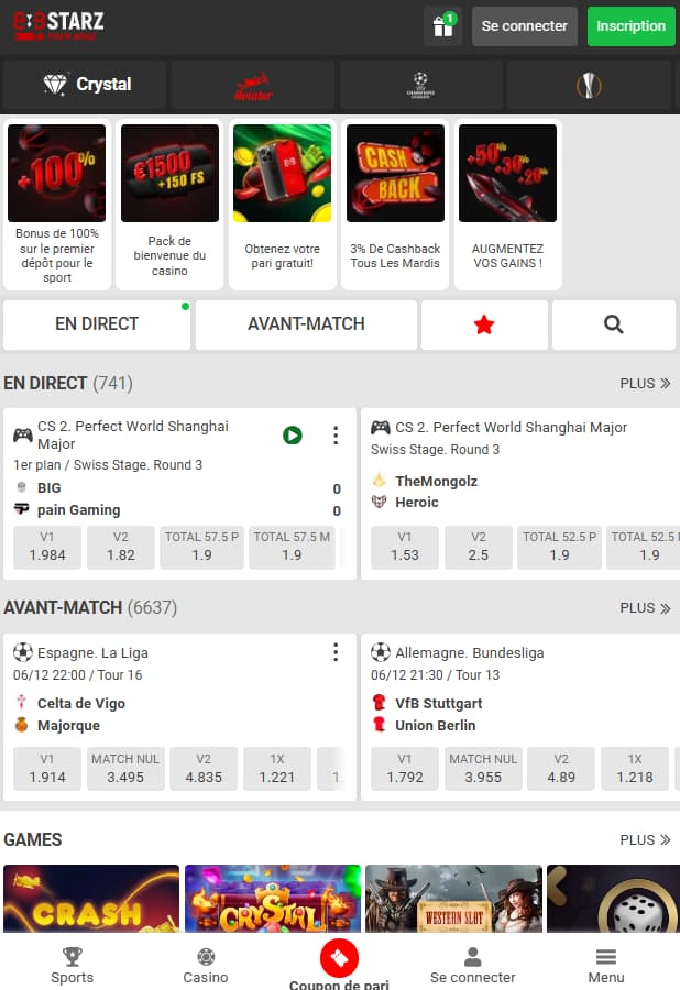 La page officielle de 888starz sur votre téléphone portable