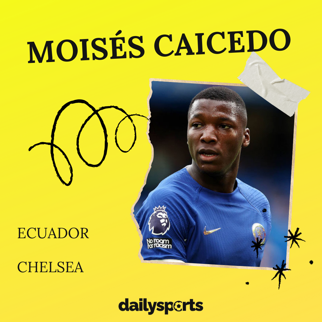 15. Moisés Caicedo (Équateur, Chelsea)