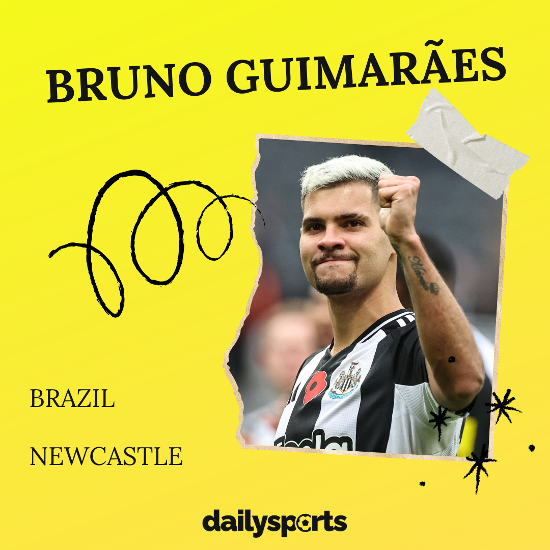 12. Bruno Guimarães (Brésil, Newcastle)