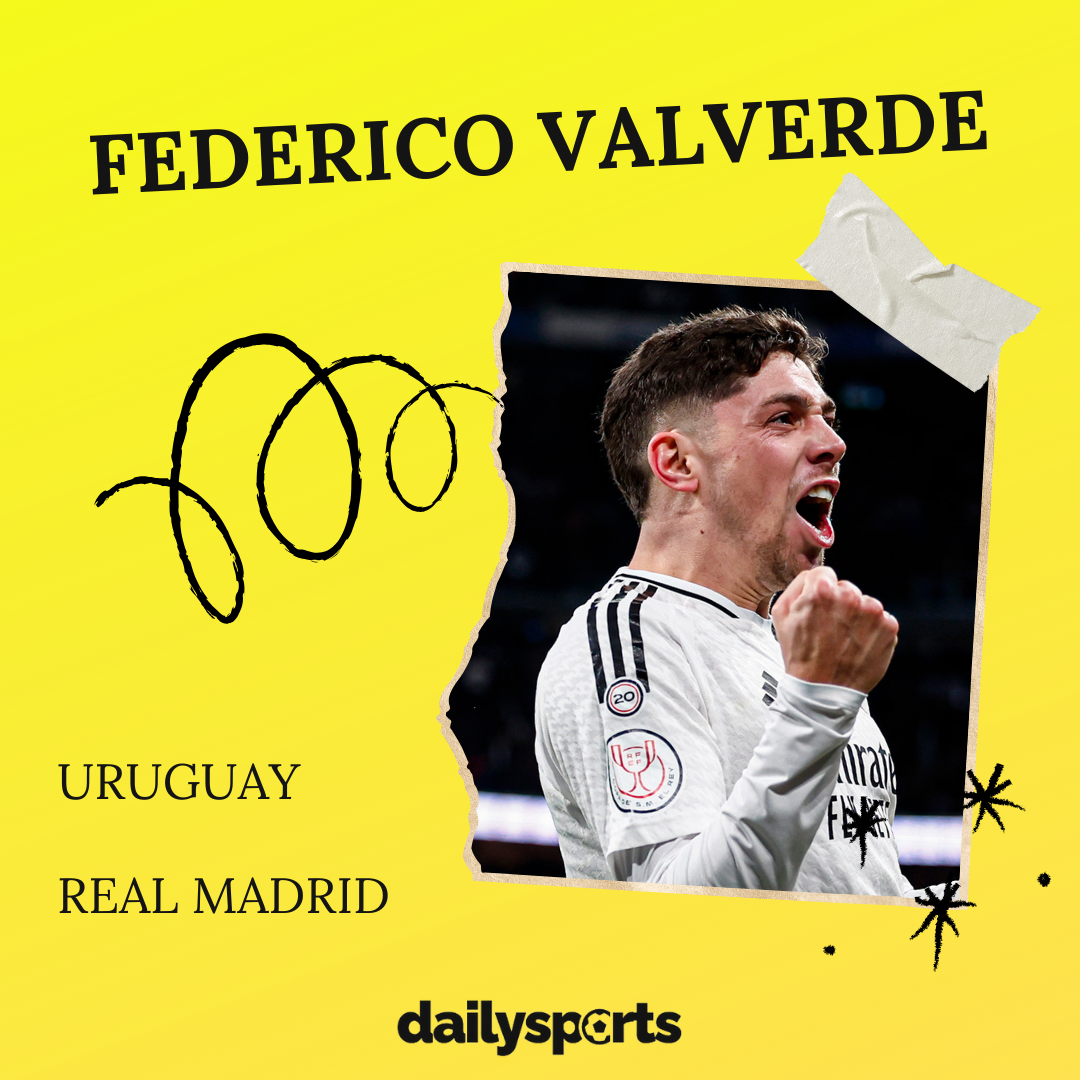 3. Federico Valverde (Uruguay, Real Madrid)