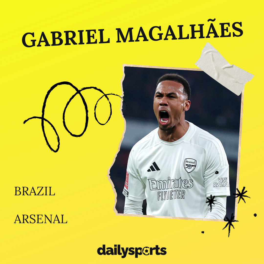 7. Gabriel (Brazil, Arsenal)