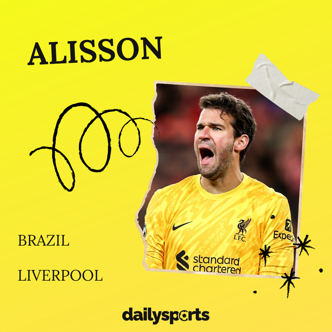 14. Alisson Becker (Brazil, Liverpool)