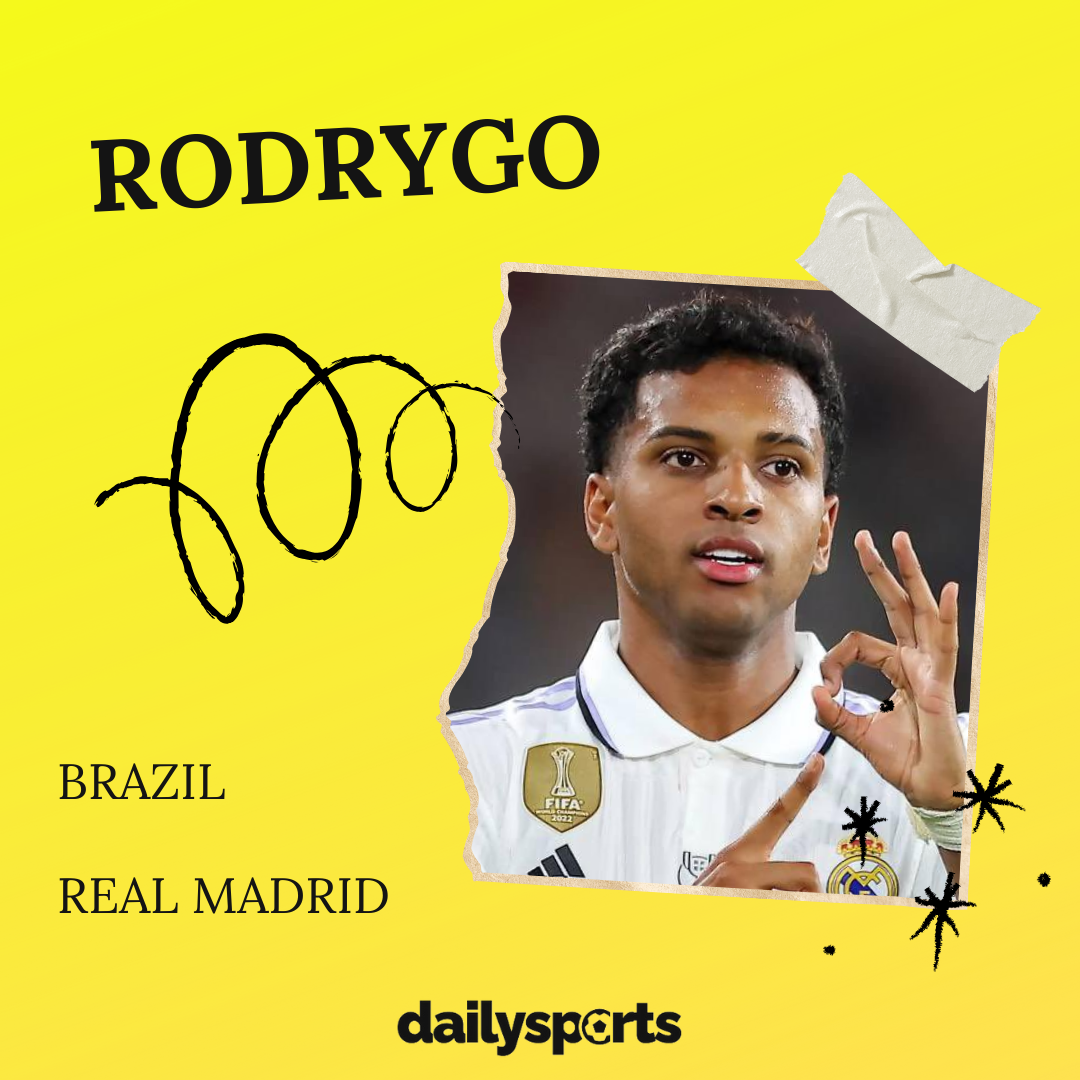 5. Rodrygo (Brazil, Real Madrid)