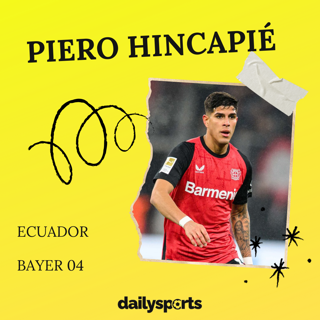 16. Piero Hincapié (Équateur, Bayer Leverkusen)