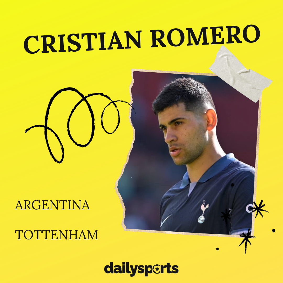 21. Cristian Romero (Argentina, Tottenham)