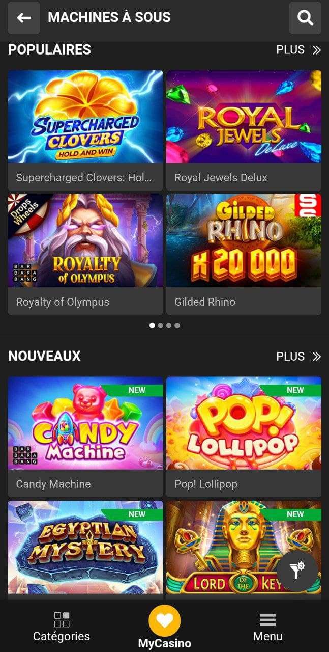 Machines à sous populaires chez Melbet