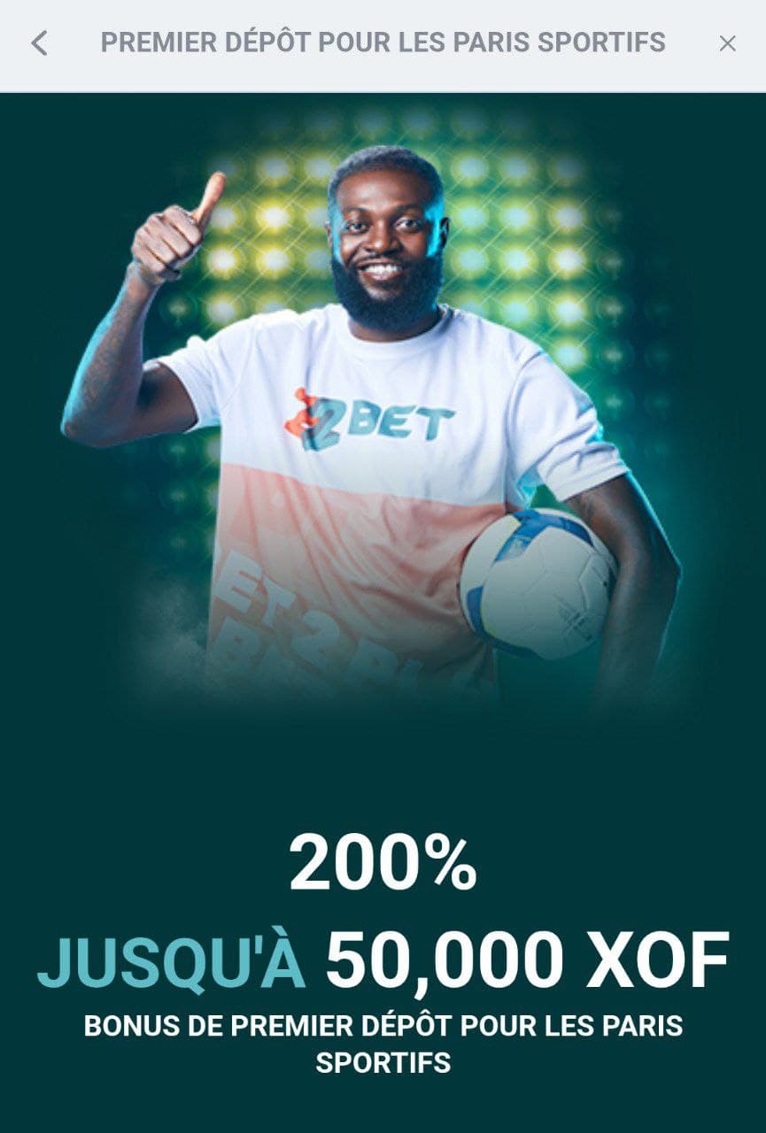 Bonus de bienvenue pour les sports chez 22bet