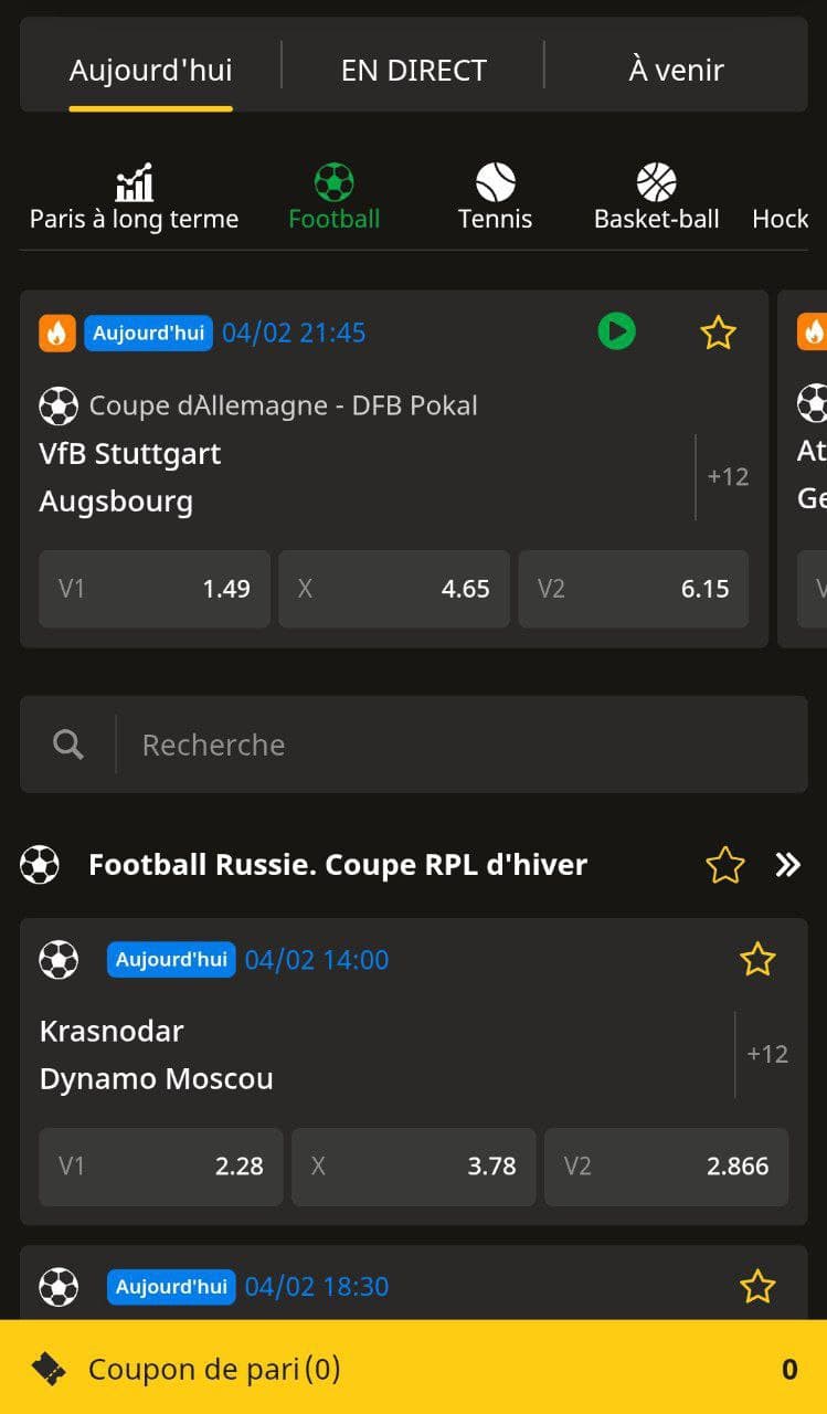 Les paris sportifs chez Afropari