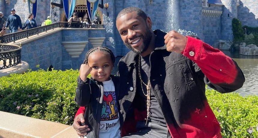 ¡Pura ternura! El nieto de 4 años de Floyd Mayweather tuvo un 'sparring' con su abuelo en la fiesta de cumpleaños de la leyenda