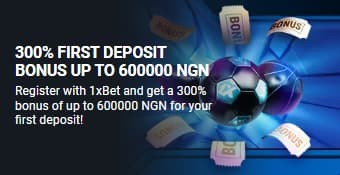 1xbet Welcome Bonus in Nigeria