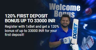 1xbet Welcome Bonus in India