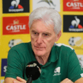 What did Broos tell his players at halftime of the Lesotho match!