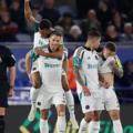Could have been goal of the year! Newcastle defender Schär hits the crossbar from his own half
