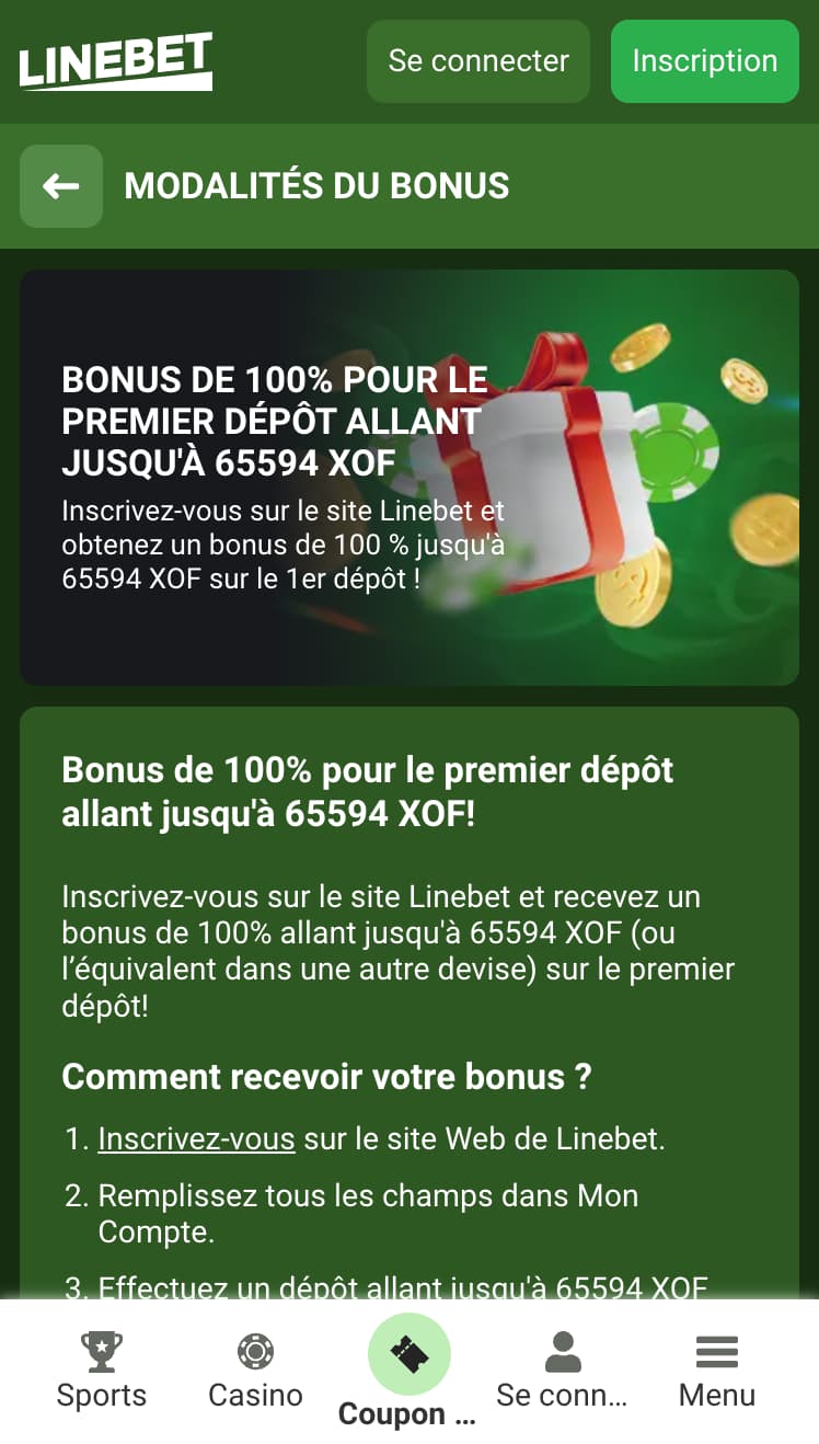 Prime de premier dépÎt