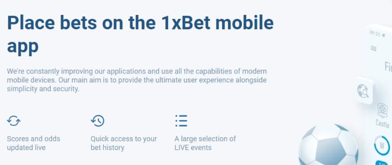 mobile app 1xbet