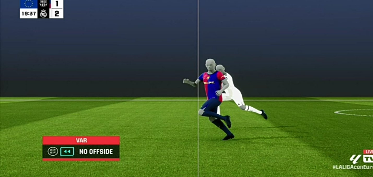 Barça Real offside Mbappé