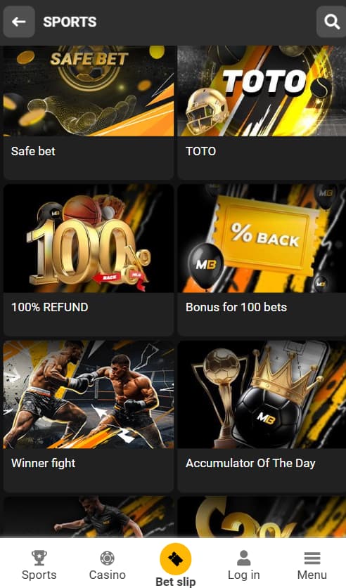 Other bonuses on the platform