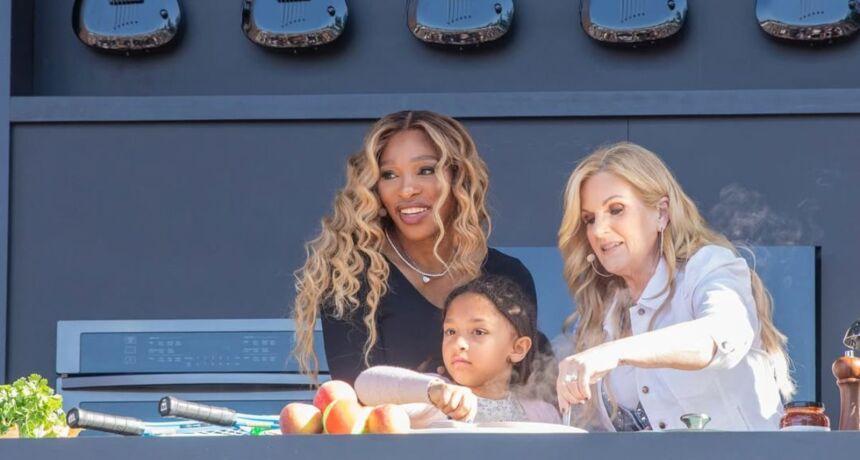 Serena Williams and her daughter join culinary show Williams Sonoma Culinary Stage