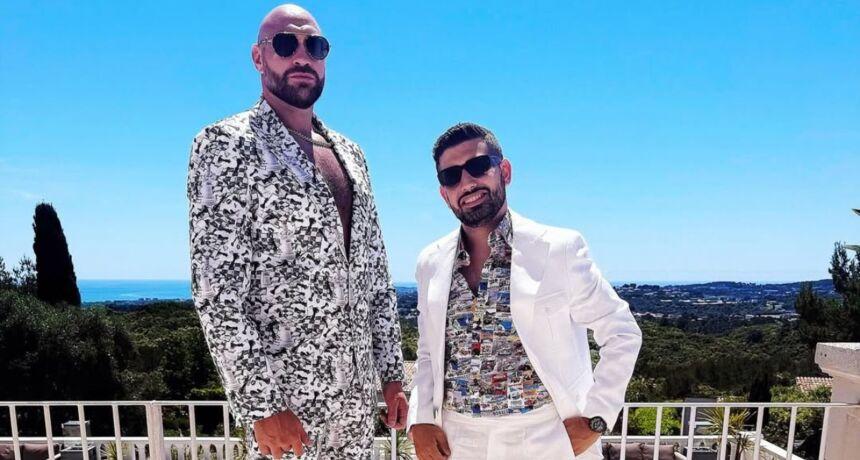 Time for a new haircut. Tyson Fury shares a personal photo from the barbershop