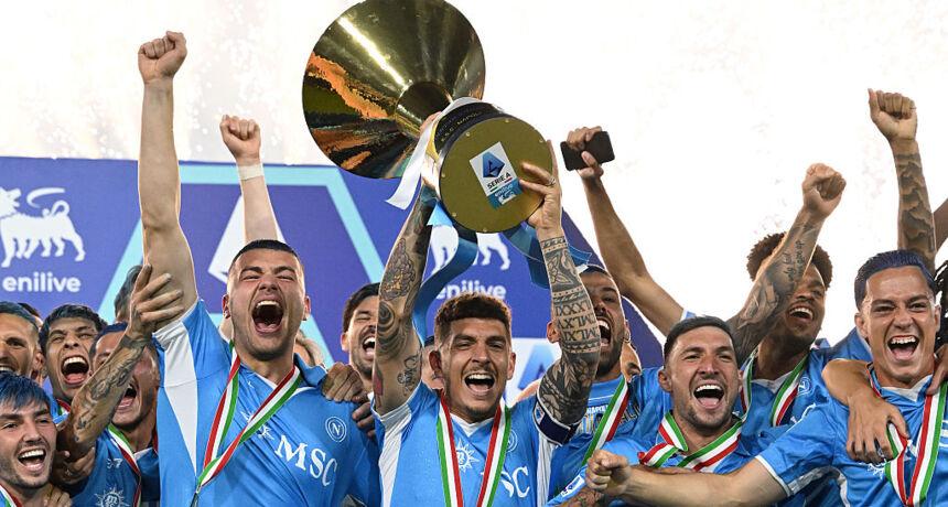 Championship reception. Napoli players meet the Pope