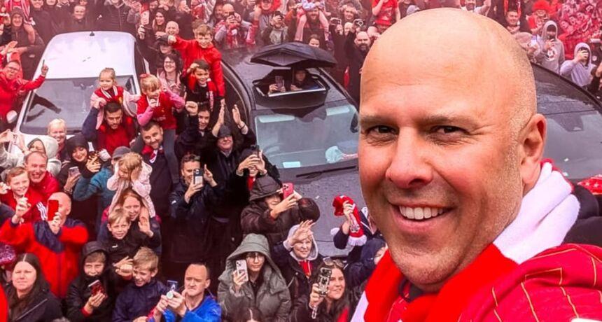 Arne Slot comments on car incident during Liverpool's championship parade