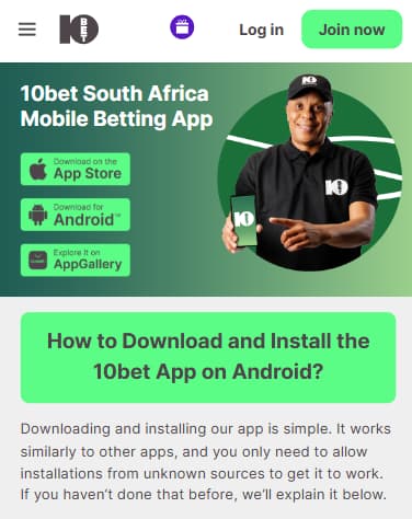 Dowmloadinn the10Bet App