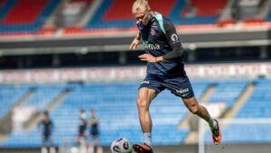 Erling Haaland compartió fotos del entrenamiento de Noruega antes del partido contra Italia