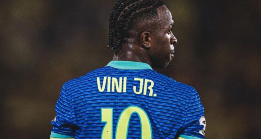 Vinícius Júnior shares training photo with Brazil national team