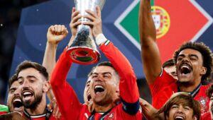 Cristiano Ronaldo a réagi avec émotion à la victoire du Portugal en Ligue des Nations
