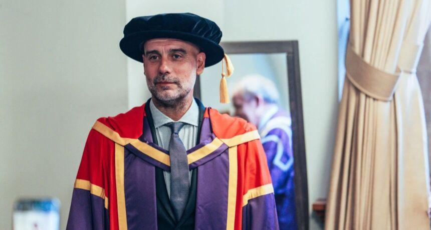 Wow! Pep Guardiola awarded honorary degree by the University of Manchester