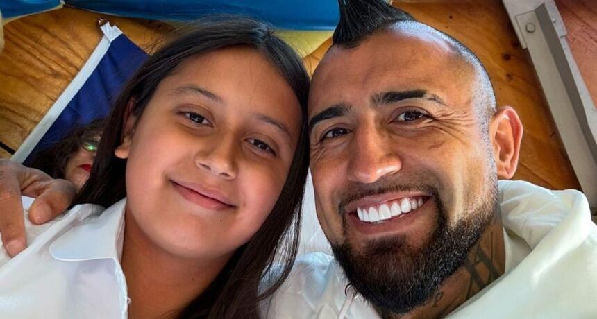 Best dad! Arturo Vidal busts out hilarious TikTok dance moves with his daughter