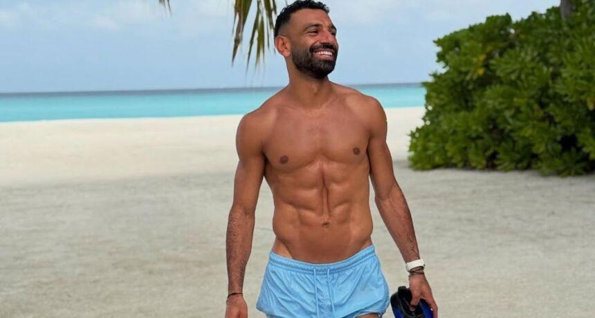 Descanso en el paraíso. Salah comparte una nueva foto personal de sus vacaciones