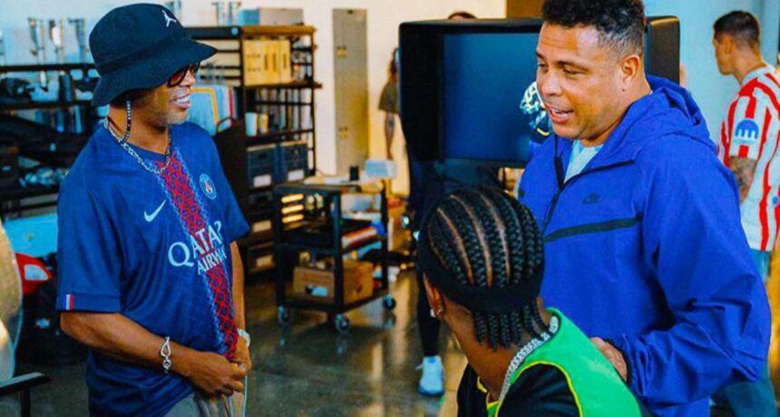 Junto a las leyendas: Vinicius Júnior se reunió con Ronaldo y Ronaldinho para una campaña de Nike