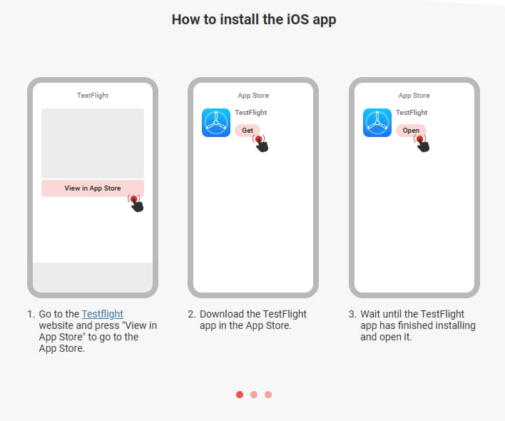 How to install the iOS app