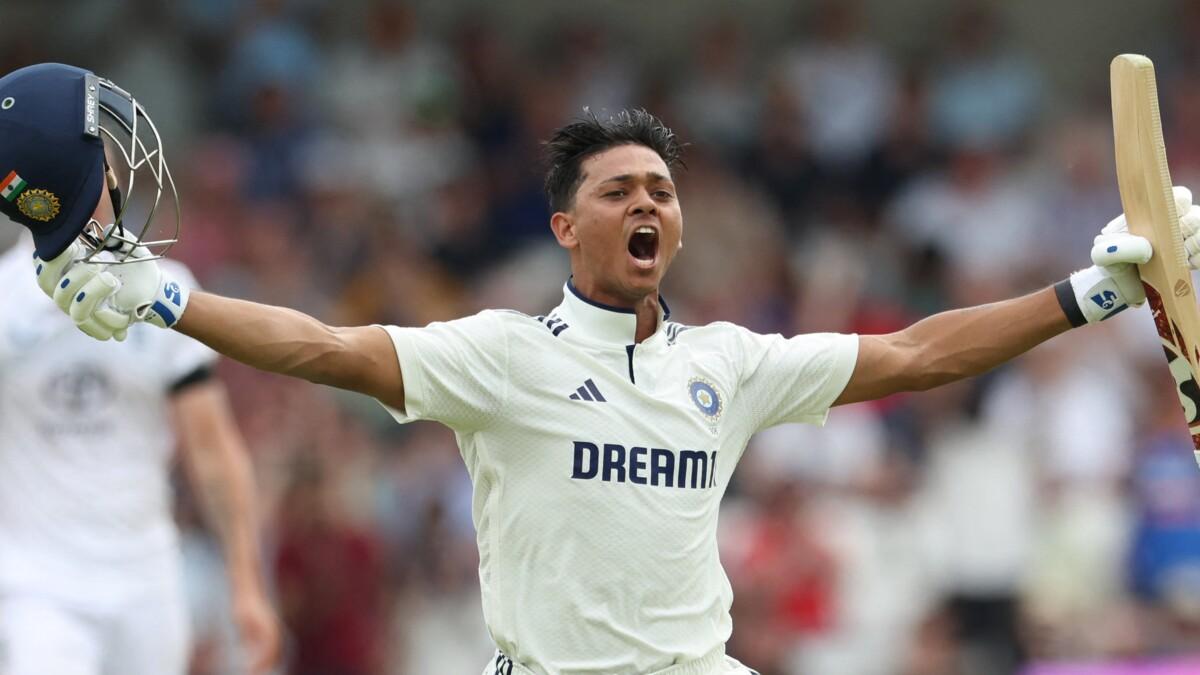 Yashasvi Jaiswal scores a century in his very first Test innings