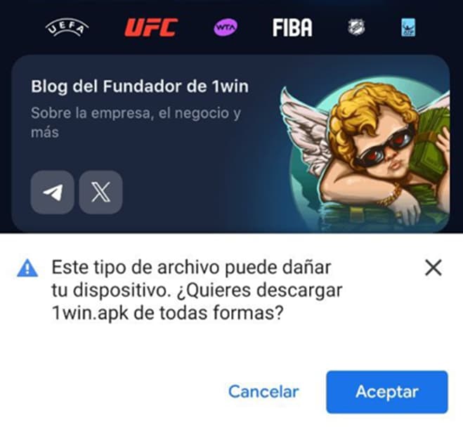 Pulsa ‘Aceptar’ para continuar’