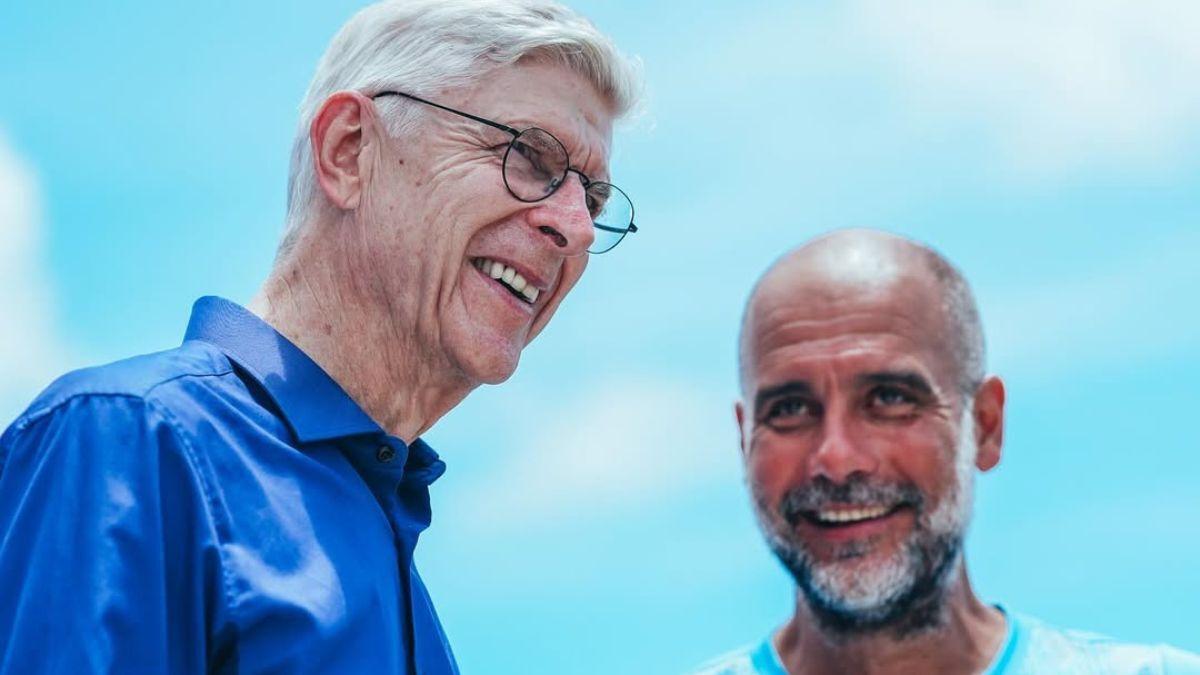 Premier League legends: Guardiola shares personal photos with Arsène Wenger