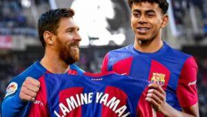 Lamine Yamal a publié sa photo de bébé issue de la séance photo légendaire avec Messi