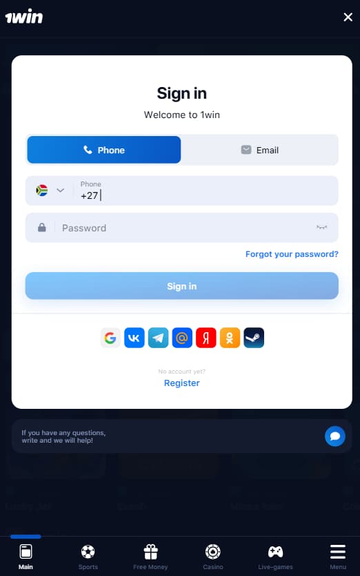 Enter your email address and password