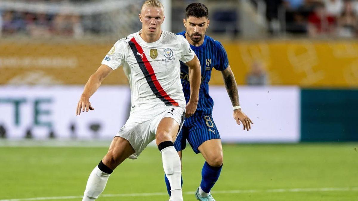 Erling Haaland reacts to Manchester City's Club World Cup exit