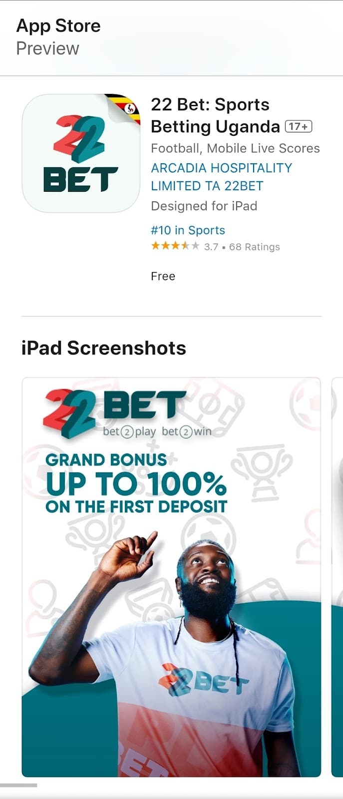 22Bet for iPhone and iPad in App Store