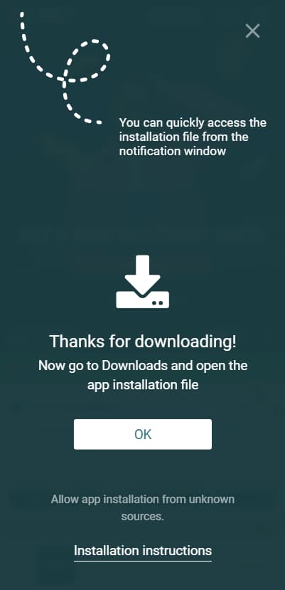 Install the 22Bet app