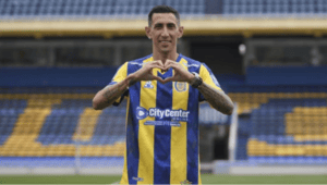 Di María fue presentado en Central: El regreso de un ídolo con sed de gloria
