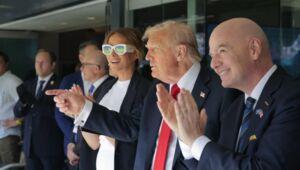 Donald Trump assiste à la finale de la Coupe du monde des clubs