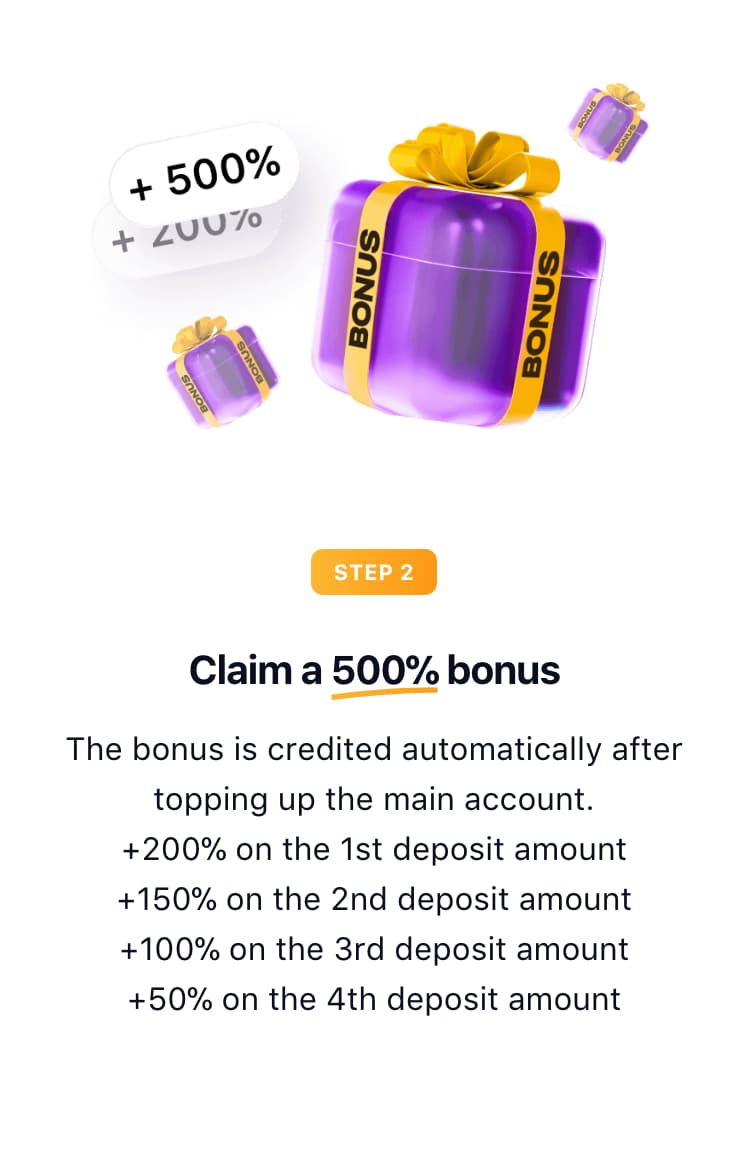 First deposit bonus
